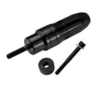 Motorcycle Crash Bar Fork Protector for Exhaust Pipe Made from CNC Aluminum Alloy to Shield Against and Scratches (Black)