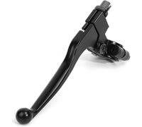 Motorcycle Crash Bars Accessories Motorcycle Clutch Universal 7/8" 22mm Folding Brake Handle Left Perch Lever Bar Adjustable(Black)