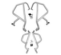 Motorcycle Crash Bars Fit For CFMOTO 450 MT 2024 Anti-Fall Protection Kit Engine Protective Cover 450-MT Frame Bumper 450MT Accessories Anti-Crash Bar(Silver)
