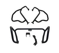 Motorcycle Crash Bars For Suzuki V-Storm DL250 VStorm DL 250 2016-2020 Black&Silver Bumper Bumper Upper&Lower Engine Guard Highway Freeway Crash Bar(Black)