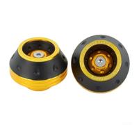 Motorcycle Crash Pads Front Aluminium Shock Absorber Protection (Gold)