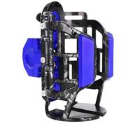 Motorcycle Cup Holder For SR500 SR250 SR125 SRV250 SR150 SR 400 (Blue 2) | Compatible with Yamaha Compatible with XS650 XS400 XS125 Easy Installation Stable Mount Aluminum Alloy Durable Build