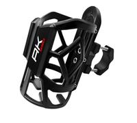 Motorcycle cup holder Motorcycle Water Bottle Cage Drink Cup Holder Sdand Mount Accessories For KYMCO AK550 AK 550 2017 2018 2019 2020-2026(Black- Silver)