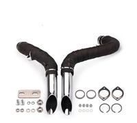 Motorcycle Custom Exhaust Pipe Off-road Dual Front Suitable For H&arley Davidson IRON883 Jiu(C heat shield tape)