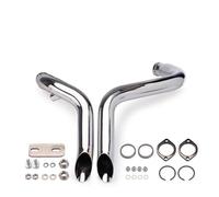 Motorcycle Custom Exhaust Pipe Off-road Dual Front Suitable For H&arley Davidson IRON883 Jiu(Style B)