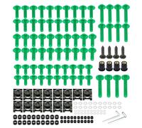 Motorcycle Custom Fairing Bolt Windscreen Screws For K&awasaki Z750 Z900 Z1000 Z800 For Versys 650 Er6n For Ninja 400 300 Mounting clip(Green)