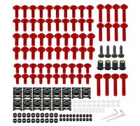 Motorcycle Custom Fairing Bolt Windscreen Screws For K&awasaki Z750 Z900 Z1000 Z800 For Versys 650 Er6n For Ninja 400 300 Mounting clip(Rosso)