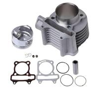 Motorcycle Cylinder Kit Compatible With Jonway Wangye Baotian Italika 50cc-100cc Scooter GY650 GY60 GY80 GY100 Engine Piston Ring Set(GY6-100)