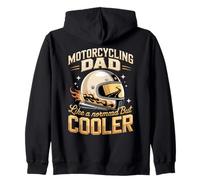 Motorcycle Dad Like A Normal Dad But Cooler Zip Hoodie