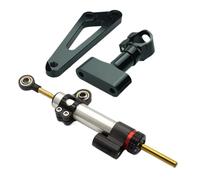 Motorcycle damper Compatible With CB600F For Hornet 2007 2008 2009 2010-2016 Motorcycle Steering Stabilizer Damper Bracket Support Mounting Kit Universal(Silver)