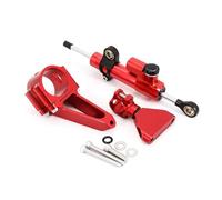 Motorcycle damper Compatible With CBR600 For F4i 1999-2007 2006 2005 2004 2003 2002 2001 Motorcycle Steering Damper Stabilizer Adjustable Handlebar Stabilizer(Red)