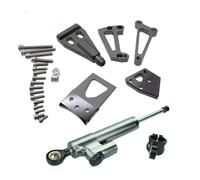 Motorcycle damper Compatible With ER4F For Ninja 400R 2011-2013 2011 2012 2013 Motorcycle Steering Damper Stabilize Kit Universal Linear Shock Mounting Accessories(Grey)