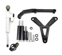 Motorcycle damper Compatible With For FJ-09 For MT-09 For Tracer 2021-2023 Motorcycle Steering Damper Stabilizer Bracket Handlebar Stabilizer Accessories(Silver)