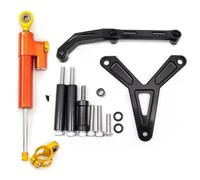 Motorcycle damper Compatible With For FJ-09 For MT-09 For Tracer 2021-2023 Motorcycle Steering Damper Stabilizer Bracket Handlebar Stabilizer Accessories(Orange)