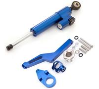 Motorcycle damper Compatible With Ninja 600 For ZX636 For ZX6R 2009-2021 Motorcycle Steering Dampers Stabilize Damper Bracket Mounting Adjustable Kit(Blue)