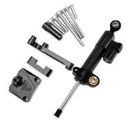 Motorcycle damper Compatible With Ninja250R For EX250 2008-2012 Motorcycle Damper Steering Stabilize Mounting Bracket Universal Accessories Adjustable(Black)