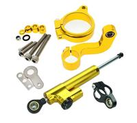 Motorcycle damper Compatible With R1200 For CL For GS 2013-2018 Motorcycle Steering Stabilize Damper Universal Linear Shock Absorber Kit Handlebar Stabilizer(Yellow)