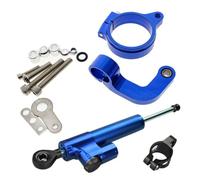 Motorcycle damper Compatible With R1200 For CL For GS 2013-2018 Motorcycle Steering Stabilize Damper Universal Linear Shock Absorber Kit Handlebar Stabilizer(Blue)