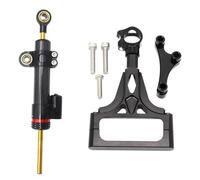 Motorcycle damper Compatible With Z1000 For Z750 2003-2009 2005 2006 2007 2008 Motorcycle Steering Damper Stabilizer Holder Bracket Mounting Universal(Black)