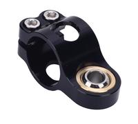 Motorcycle Damper Fork Bracket Support Holder CNC Anodized Vibrations Reduction Lightweight Steering Damper Frame Mounting Clamp for Various (Black)