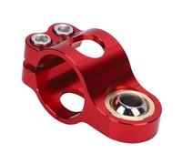 Motorcycle Damper Fork Bracket Support Holder CNC Anodized Vibrations Reduction Lightweight Steering Damper Frame Mounting Clamp for Various (Red)