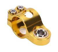 Motorcycle Damper Fork Bracket Support Holder CNC Anodized Vibrations Reduction Lightweight Steering Damper Frame Mounting Clamp for Various (Gold)