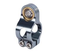 Motorcycle Damper Fork Bracket Support Holder CNC Anodized Vibrations Reduction Lightweight Steering Damper Frame Mounting Clamp for Various (Ti Color)