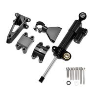 Motorcycle Damper Steering Stabilize Bracket Mounting Holder For CBR600 F4i 1999-2004 Adjustable Linear Stabilizer(Black-B)