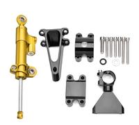 Motorcycle Damper Steering Stabilize Bracket Mounting Holder For CBR600 F4i 1999-2004 Adjustable Linear Stabilizer(Yellow-B)