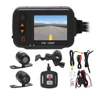 Motorcycle Dash Cam, 3" Screen Motorbike Camera Front and Rear Dual Lens, Waterproof Motorcycle Video Driving Recorder Camera Sports Action Camera for Off Road