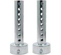 Motorcycle DB Killer Silencer, VeVaad 2PCS 42MM Universal Motorcycle Exhaust Muffler Baffle Silencer, Motorbike Exhaust End Silencer for ATV Motocross Off Road Dirt Bike-Silver