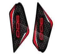 Motorcycle Decal Sticker for Kawasaki Z900 Z900 2022 2023 Motorcycle Fuel Tank Sticker Protector Decals Accessories Waterproof(Black- Silver)