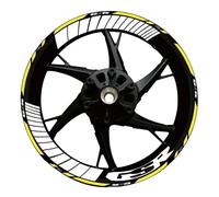 Motorcycle Decals Reflective Waterproof Wheel Decals Sticker for Suzuki for GSR 750 600 400 Rim Modification(Style 27)