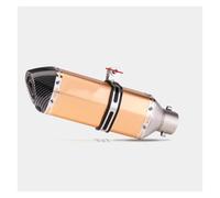 Motorcycle decibel eliminator exhaust pipe Universal Motorcycle 51mm Exhaust Pipe Carbon Fiber Muffler db Killer Length 370mm Multicolour