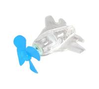 Motorcycle Decorations for Men | Light up Airplane Motorcycle Decorations - Cycling Accessories Wind Powered with LED Lights, Small Car Decor for Women Men Scooter Bike