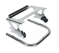 Motorcycle Detachable Two-up Mount Luggage Rack For Touring Trunk Road King Street Glide 1997-2008(Chrome)