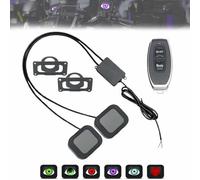 Motorcycle Devil Eyes Rearview Mirror Light, USB Devil Eye Demon Evil Eyes Headlight, Waterproof Mirror Decorative Light, LED Automotive Headlight Bulbs for Car Motorcycle Accessories (Black B 1set)