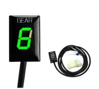 Motorcycle Digital Gear Indicator Display for Honda Motorcycles - Led 1 Through 6 Speed Neutral Position Readout Abs Housing Front-mounted Dashboard Instrument(GREEN)