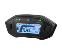 Motorcycle Digital Speedometer Tachometer Instrument Dashboard Panel Display 10000RPM For 2-4 Cylinder 7 Colors GPS Speedometer(With 2 bracket A)