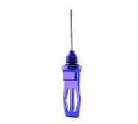 Motorcycle dipstick accessory crafted for modification enthusiasts, made from aluminum alloy to provide precise engine oil level readings for optimal performance (Blue)