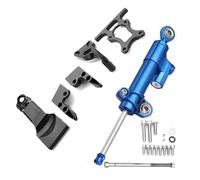 Motorcycle Direction Damper Motorcycle Dampers Stabilizer Motorcycle Damper Steering Stabilize Safety Control With Mounting Holder For Ya&ma&ha For MT07 2013-2017(Blue)