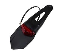 Motorcycle Dirt Bike Rear Fender & Brake Stop TailLight Motocross Enduro Mudguards Tail Light(Rosso)