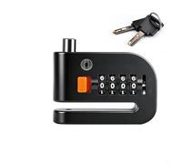 Motorcycle Disc Brake Lock 4-Digit Code Wheel Silent(Black)