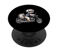 Motorcycle Dogs Cool Pups On Bikes PopSockets Adhesive PopGrip