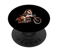 Motorcycle Dogs Ride With Me Woof Journey PopSockets Adhesive PopGrip