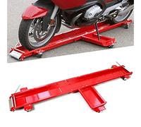 Motorcycle Dolly Centre Stand Motorcycle Dolly Side Stand Type Rear Wheel Parking Trolley Garage Mover Motorbike Tool With Wheel Carrier For Workshop Large Load, up to 570kg Garage Mover