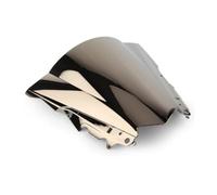 Motorcycle Double Bubble Windscreen Windshield Visor For Y&amaha YZF R25 R3 YZFR25 YZFR3 2013-2018 Fairing Wind Shield Screen Windshield Windscreen Wind Deflector(Silver)
