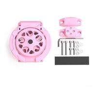 Motorcycle Drink Holder ABS Plastic Handlebar Assembly Suitable for E-Bike Scooter Orange (Pink)