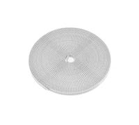 Motorcycle drive belt 2GT PU White 5/10/50M GT2-6/10mm Open Timing Belt Gt2 Cutting Length for 3D Printer Clutch(10 M-W10mm)