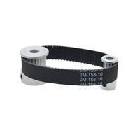 Motorcycle drive belt 2GT Timing Pulley Set 2:1 Reduction Ratio Transmission Component 24T 12Teeth Belt Width 6mm/10mm Bore 3~8mm GT2 Kit Clutch(12T4-24T6.35,2GT-158-6mm)